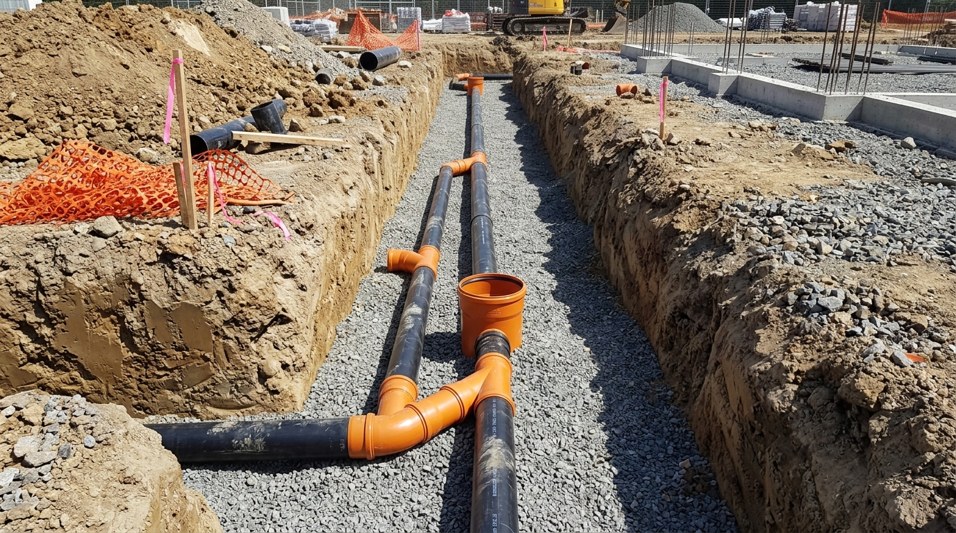 Underground drainage and sewer