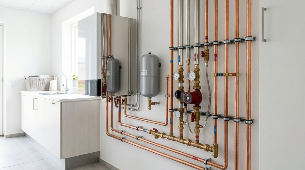 Modern district heating installation