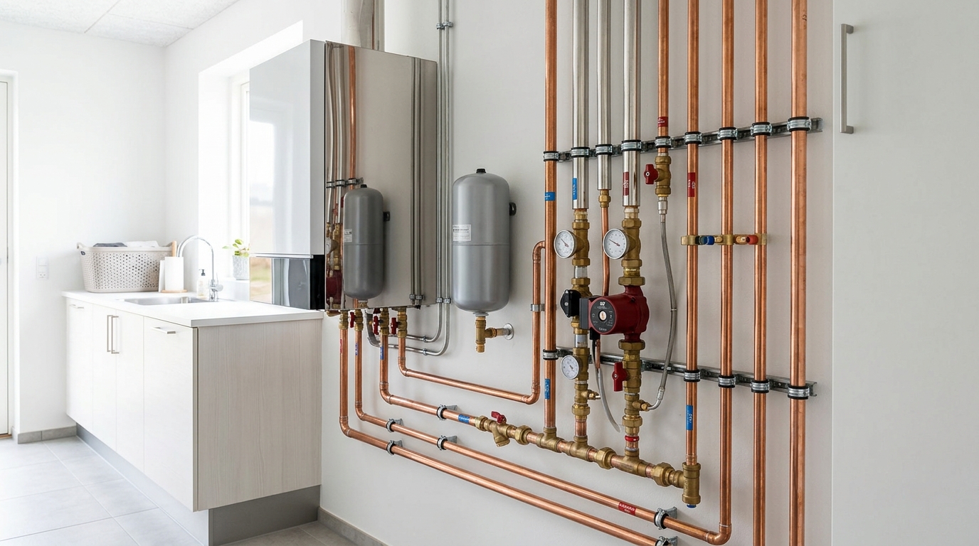 Modern district heating installation